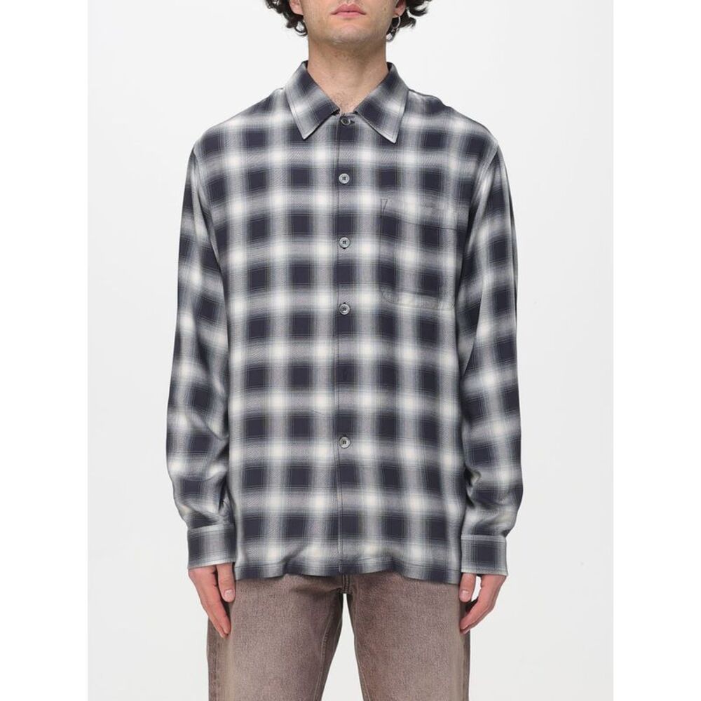 Our Legacy Men Viscose Shirt With Check Print Our Legacy